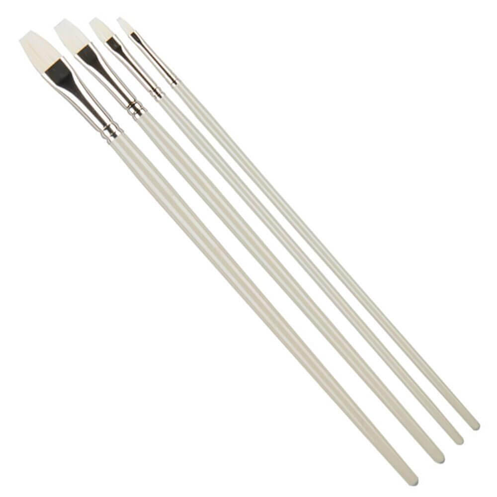 Pro Arte Bristlene Flat Oil Brushes 0 - 6